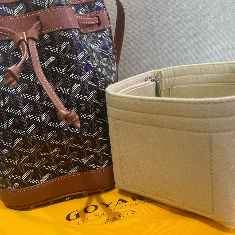 GOYARD Goyardine Petit Flot Bucket Bag PM Black Gold - Picture 13 of 16